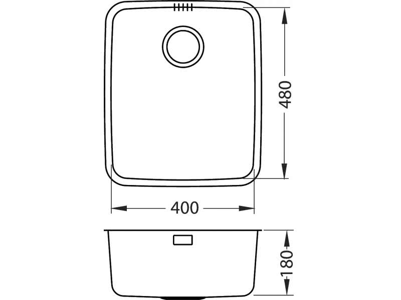 Мойка для кухни Alveus Luno 40 U Sat-90 сатин