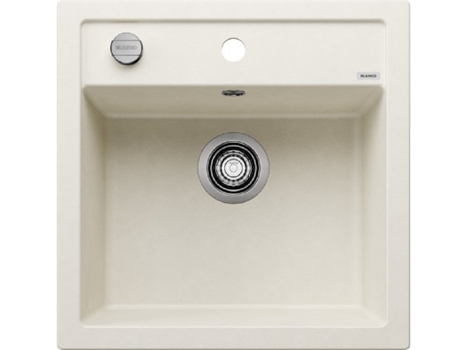 Кухонная мойка Blanco Dalago 5 Silgranit мягкий белый, клапан-автомат 527061