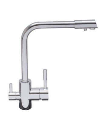 Смеситель для кухни Oulin OL-8073 нерж. сталь, сатин