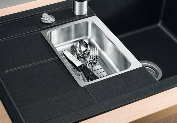 Кухонная мойка Blanco METRA 6 S Compact Silgranit мягкий белый клапан-автомат 527114