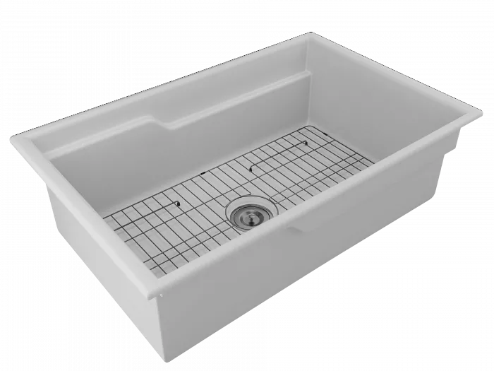 Мойка для кухни Paulmark GLAMP 81 UNO  PM028148-WH Керамика Белый