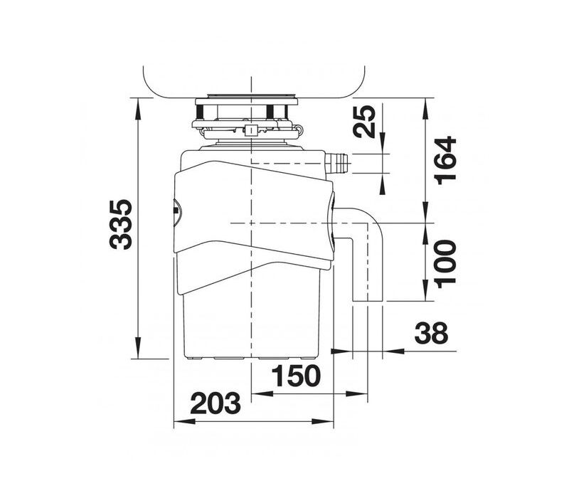 Измельчитель пищевых отходов Blanco FWD MEDIUM 526647