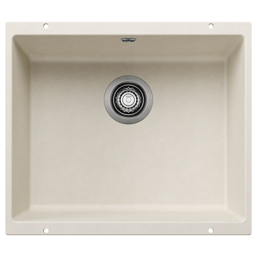 Кухонная мойка Blanco ROTAN 500-U Silgranit мягкий белый стоп-вентиль 527146