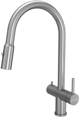 Смеситель для кухни Kuchenstern BRUNN-FS нержавеющая сталь 751SS80