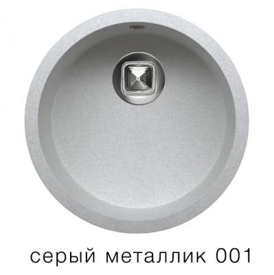 Мойка для кухни Tolero R-104 серый металлик