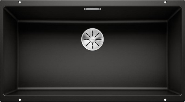 Кухонная мойка Blanco SUBLINE 800-U черный, отводная арматура  InFino 526005