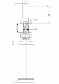 Дозатор для моющего средства Paulmark DECUS D004-G золото