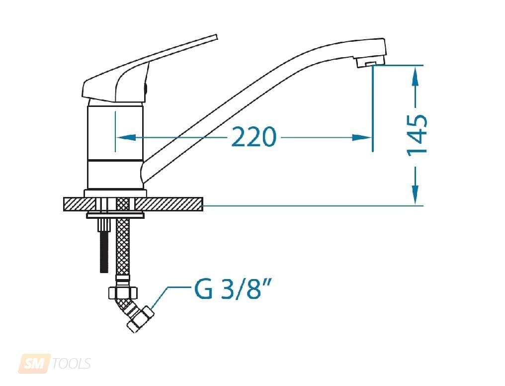 Смеситель Genesis by Alveus GM 110 CHR AQ хром
