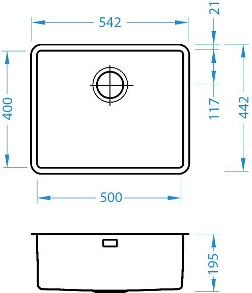 Мойка для кухни Alveus Kombino 50