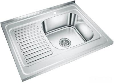 Накладная мойка для кухни Емар ЕМ-6080R глянцевая, чаша справа