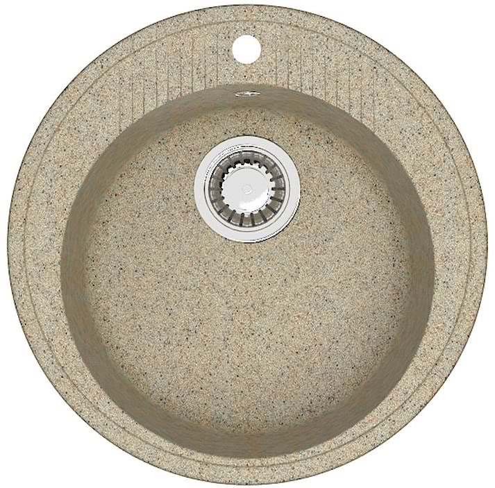 Мраморная мойка для кухни ZETT lab модель 6/Q5 песочный