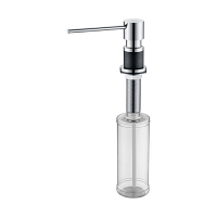 Дозатор для моющего средства Paulmark KRAFT D003-BLM черный металлик