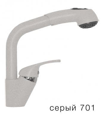 Смеситель для кухни Tolero 0202 серый