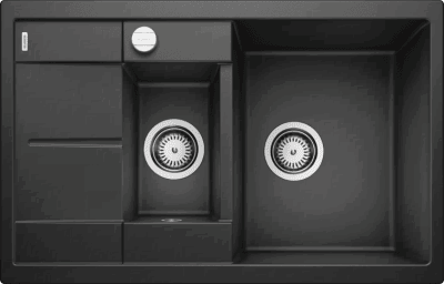 Кухонная мойка Blanco METRA 6 S Compact Silgranit антрацит клапан-автомат 513473