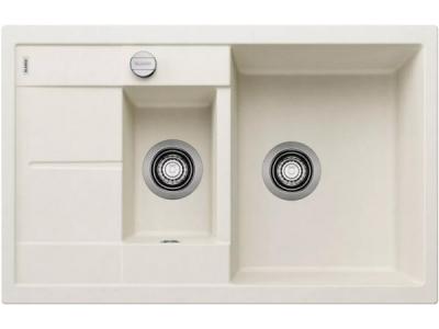 Кухонная мойка Blanco METRA 6 S Compact Silgranit мягкий белый клапан-автомат 527114