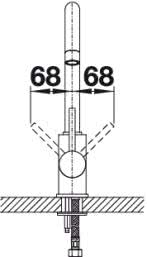 Смеситель для кухни Blanco MIDA однорычажный, хром 524201