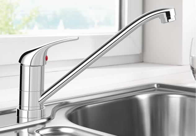 Смеситель для кухни Blanco Daras-F хром, установка перед окном, однорычажный 521751