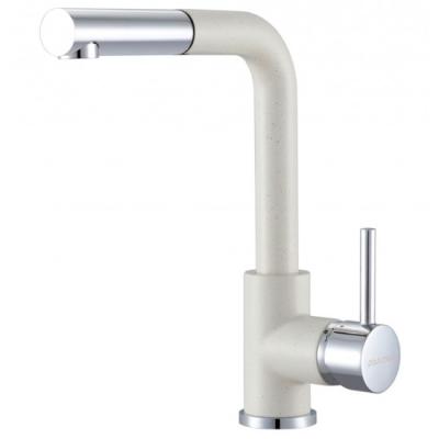 Смеситель для кухни Paulmark KASSEL Ka214311-431 хром/белый матовый