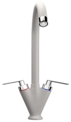 Смеситель для кухни Ulgran U-011 белый