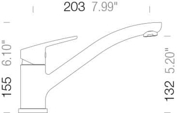 Смеситель для кухни Schock Daja оникс