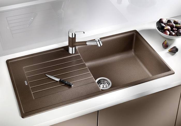 Кухонная мойка Blanco ZIA 5 S Silgranit мягкий белый стоп-вентиль 527204 Кухонная мойка Blanco ZIA 5 S Silgranit мягкий белый стоп-вентиль 527204