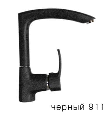 Смеситель для кухни Tolero Ганимед черный