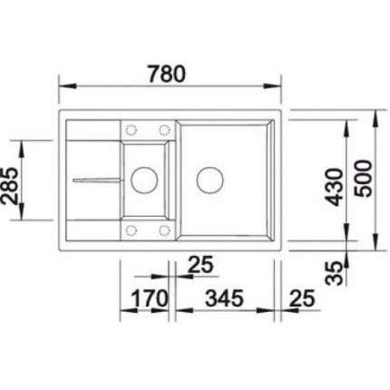 Кухонная мойка Blanco METRA 6 S Compact Silgranit антрацит клапан-автомат 513473