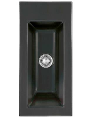 Керамическая мойка SystemCeram Mera 24 глянцевый черный