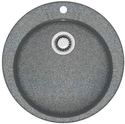 Мраморная мойка для кухни ZETT lab модель 5/Q8 темно-серый