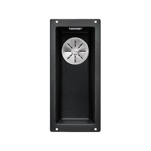 Кухонная мойка Blanco SUBLINE 160-U Silgranit черный, отводная арматура InFino 525981